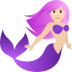 🧜🏻‍♀️ mermaid: light skin tone display on JoyPixels